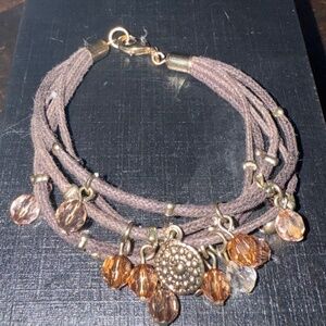 Silpada retired leather bracelet